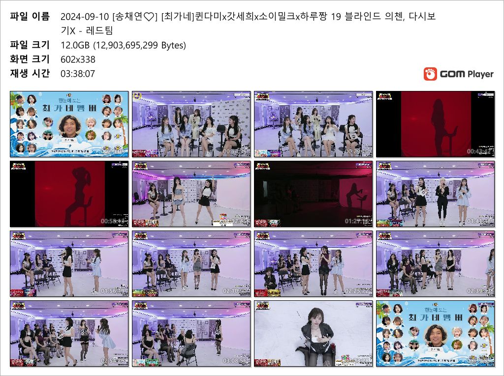 [송채연❤️] [최가네]퀸다미x갓세희x소이밀크x하루짱 19 블라인드 의첸/ 레드팀 미리보기 3