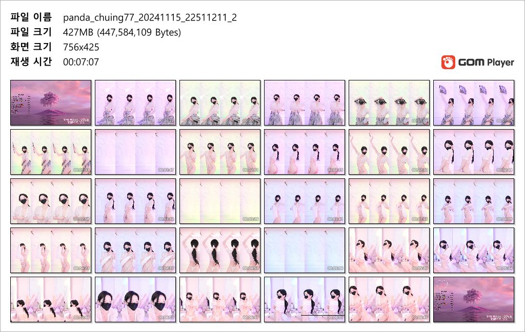 팬더 아인chuing77_24.11.15 한복 의첸 리액션 1/2 미리보기 9