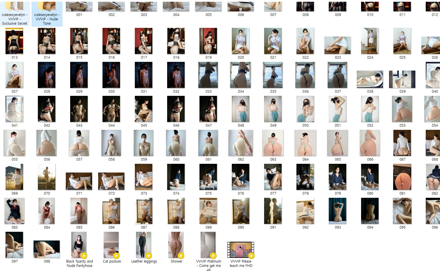 이블린 Evelyn - VVVIP Leak No.1/2 [올노출] 5.1기가 미리보기 9