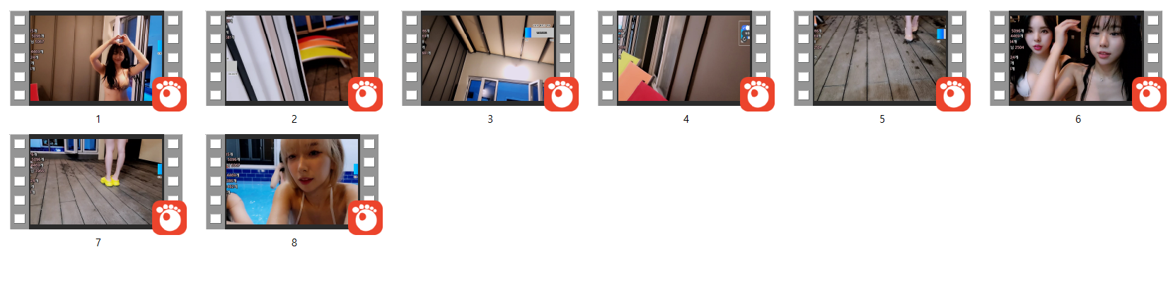 몸매최강BJ합방_ e다연/순찌/쭈디 등 풀빌라 똥꼬 비키니 3.34G 미리보기 16