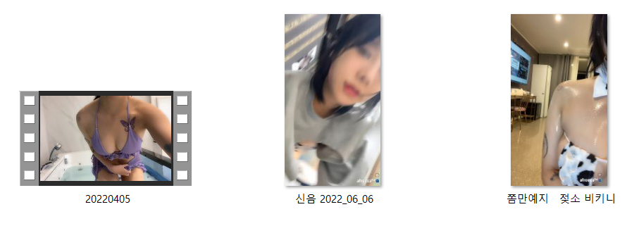 아프리카 BJ쫌만예지 [젖소비키니+보털노출] 3개 모음 미리보기 5