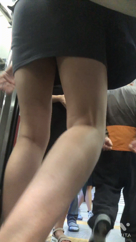 지하철 머리 묶는녀 업스 미리보기 5