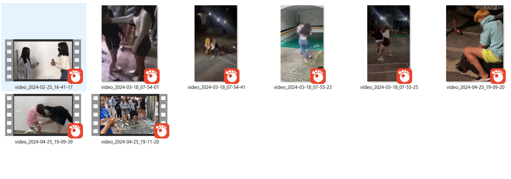 한국_여자VS여자 싸움 [실제영상] 8개 미리보기 5