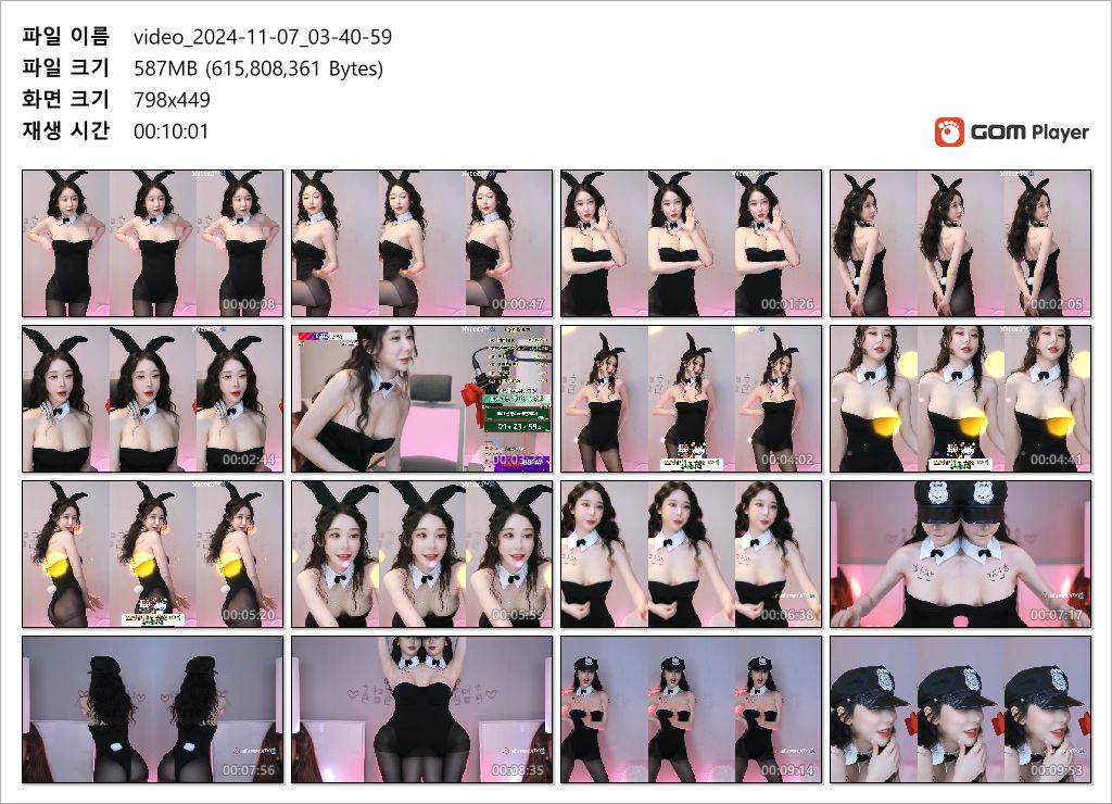 홀덤홀_아프리카 2024.11.07 바니걸 미리보기 6