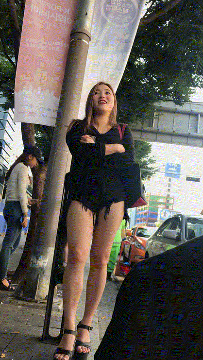 길거리 금발 핫팬츠 육덕녀 미리보기 1