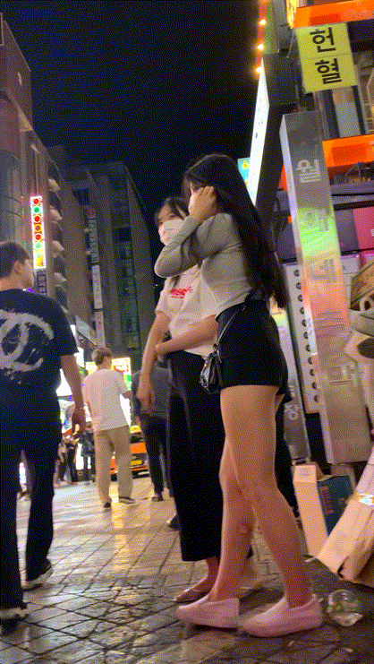 길거리 엉밑살 다리밴드녀 미리보기 3