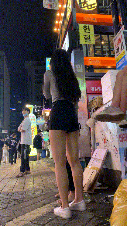 길거리 엉밑살 다리밴드녀 미리보기 4