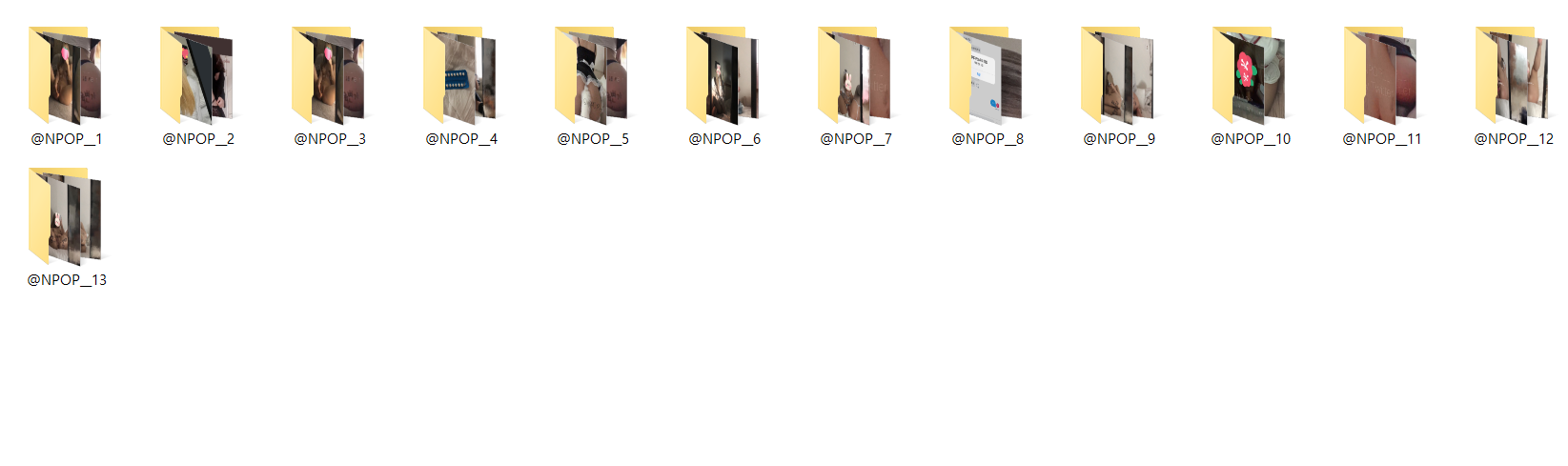 섹트녀 NPOP 13개 폴더 미리보기 11