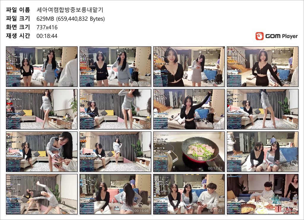 세아_여캠 2명 팬티노출 합방 중 보지냄새맡기 미리보기 9