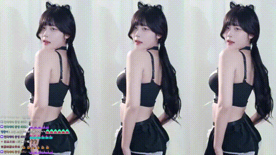 고라니율_24.10.07 메이드복 댄스리액션 미리보기 3