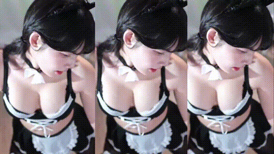 고라니율_24.10.07 메이드복 댄스리액션 미리보기 1