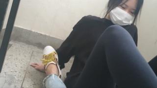 마스크녀 풋잡대딸