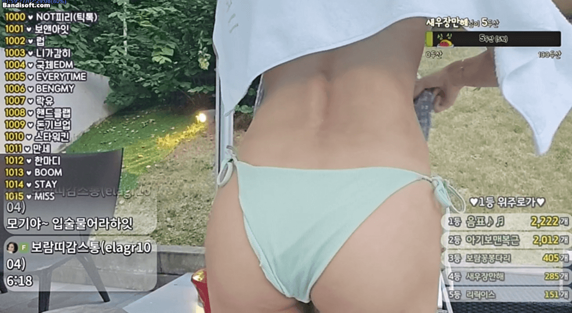 보람이  비키니 풀몸매 방송 미리보기 4