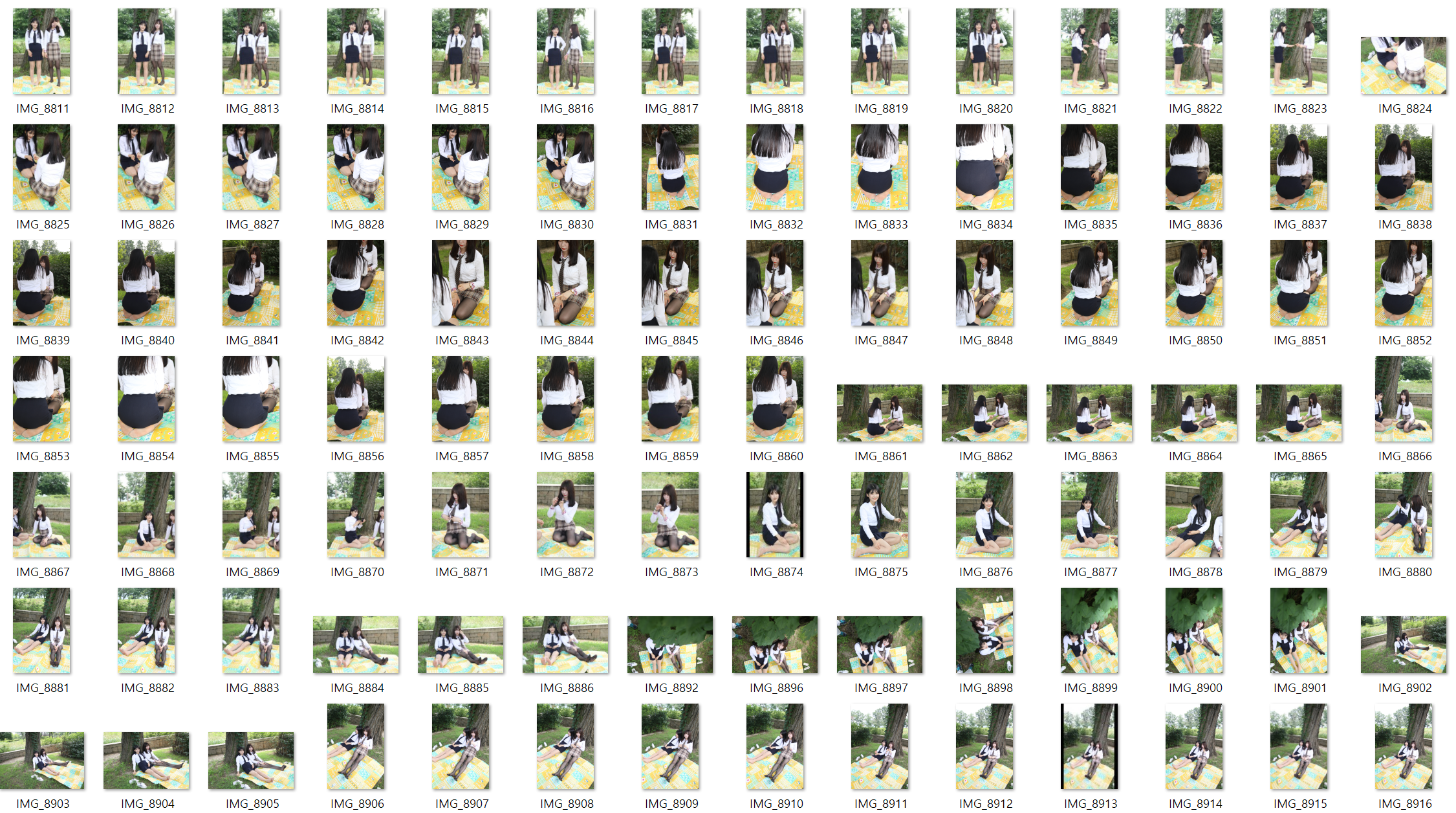 레어출사 ★ 비밀의 숲_스타킹 스쿨룩 2명 미리보기 12