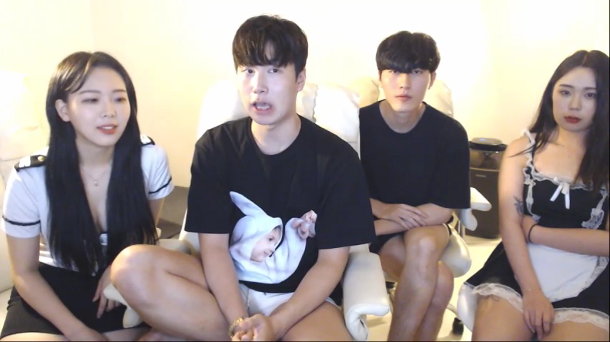 쓰따_거유녀 2명 2대2 팬방