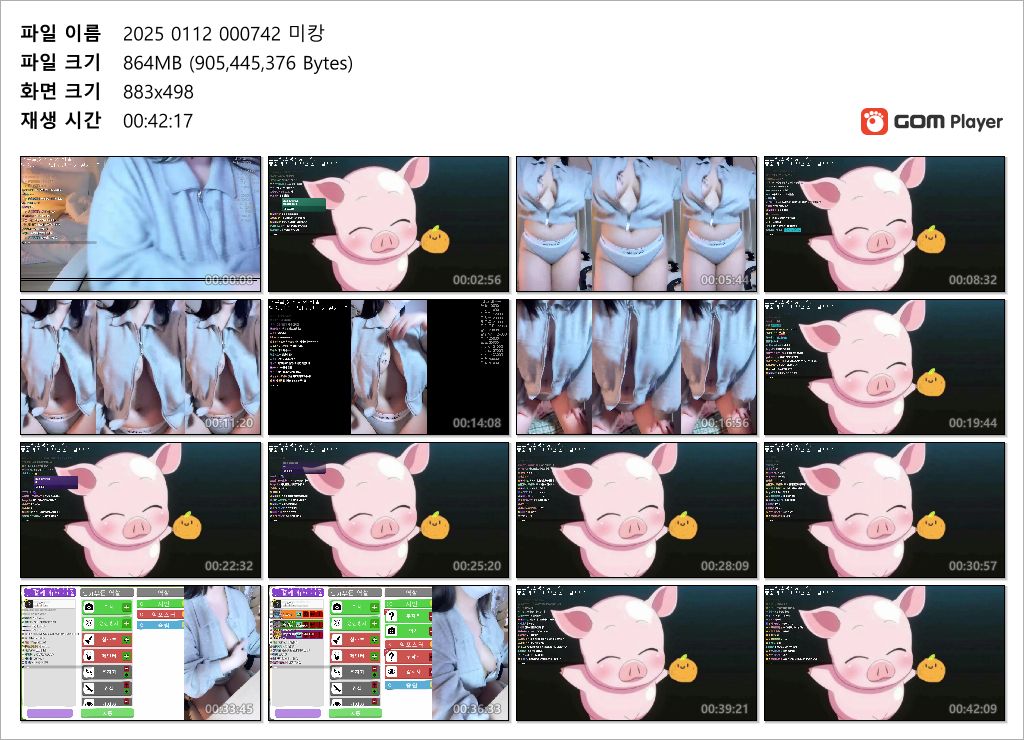 치지직 미캉미캉_2025.01.12 오늘자 수위高 ★★ 미리보기 8