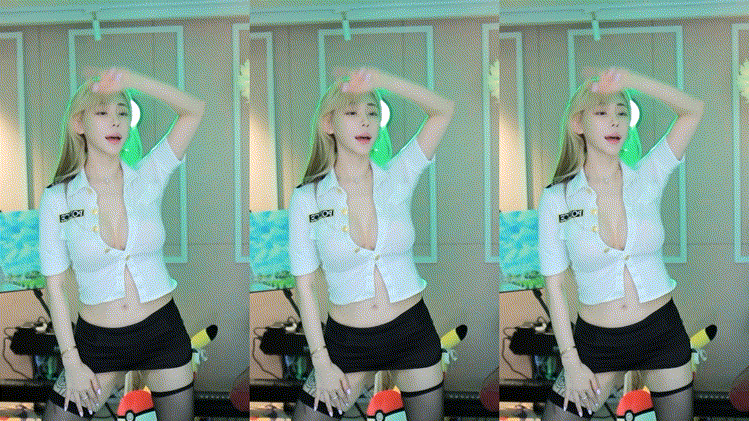 레빈♥경찰코스프레 리액션 미리보기 1