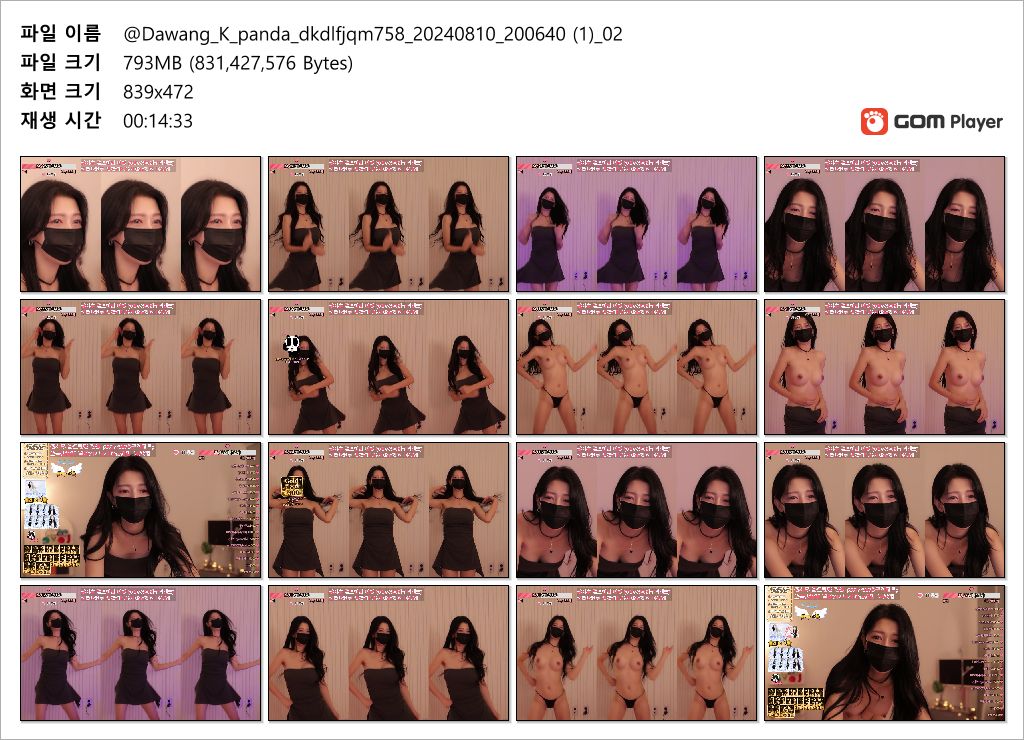 BJ룽이_스트립댄스 리액션 엑기스 미리보기 3