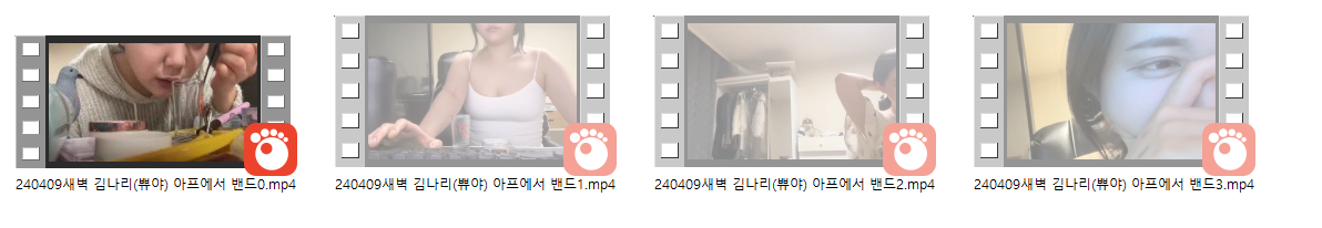 아프에서 밴드 (김나리/BJ쀼야) 가슴/보지 올노출 빅파이녀 4V 미리보기 10