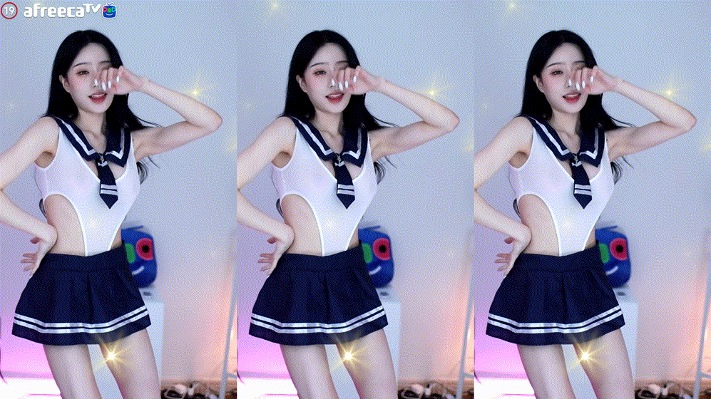 아프리카 설링_하얀하이레그 누브라 안 선명한 꼭지 노출 [스샷필] 미리보기 1