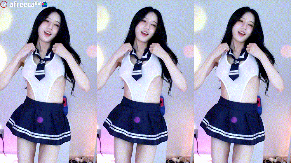 아프리카 설링_하얀하이레그 누브라 안 선명한 꼭지 노출 [스샷필] 미리보기 4