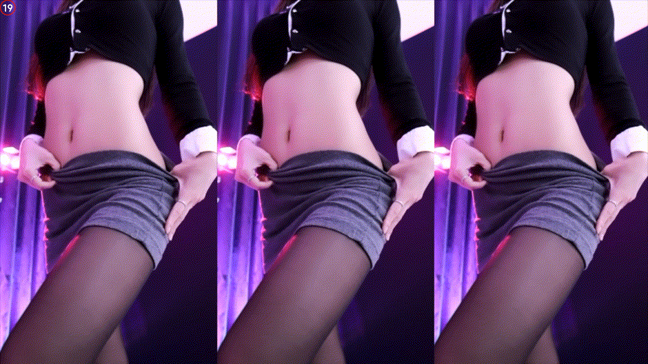 타니_스타킹 댄스 뒷태 리액션 미리보기 2