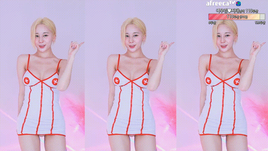 babyrimi_아프리카 간호사 코스프레 댄스리액션 4V 미리보기 1