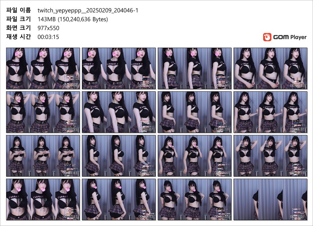 트위티 yepyeppp_2025.02.09 가터탑 미리보기 5