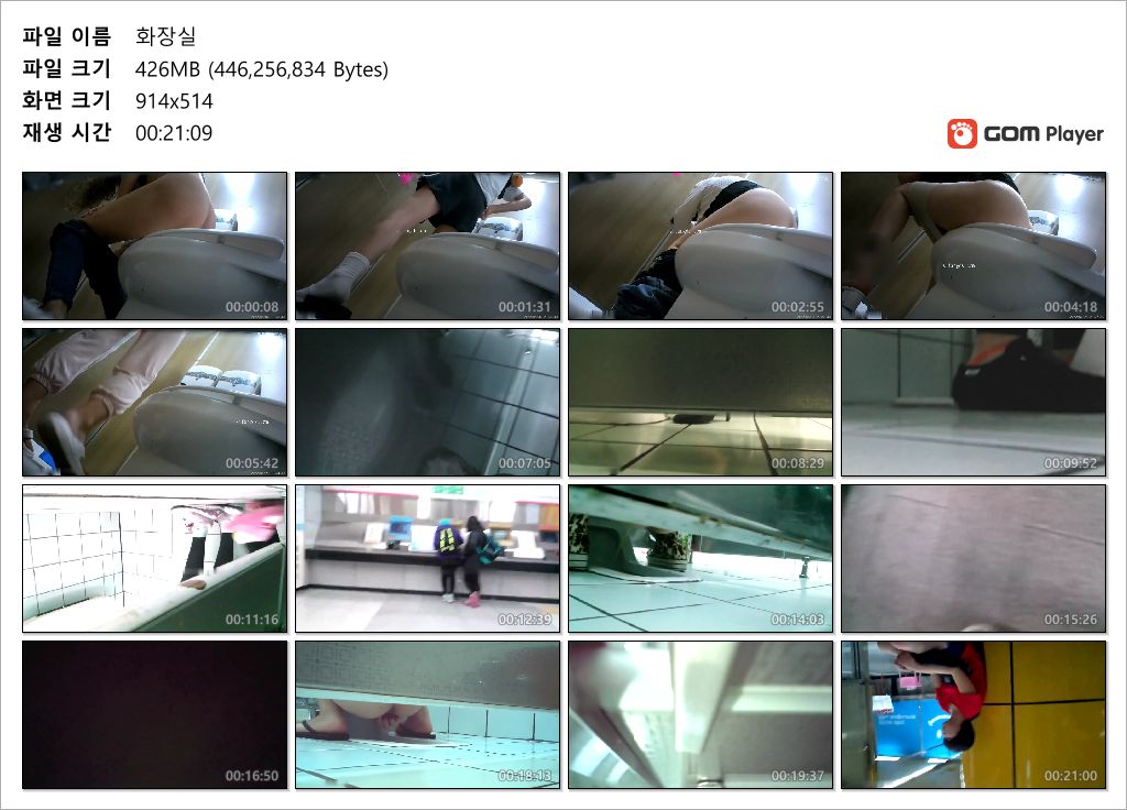 한국화장실 [백보녀들+지하철 얼굴확인] 합본_21분 미리보기 15