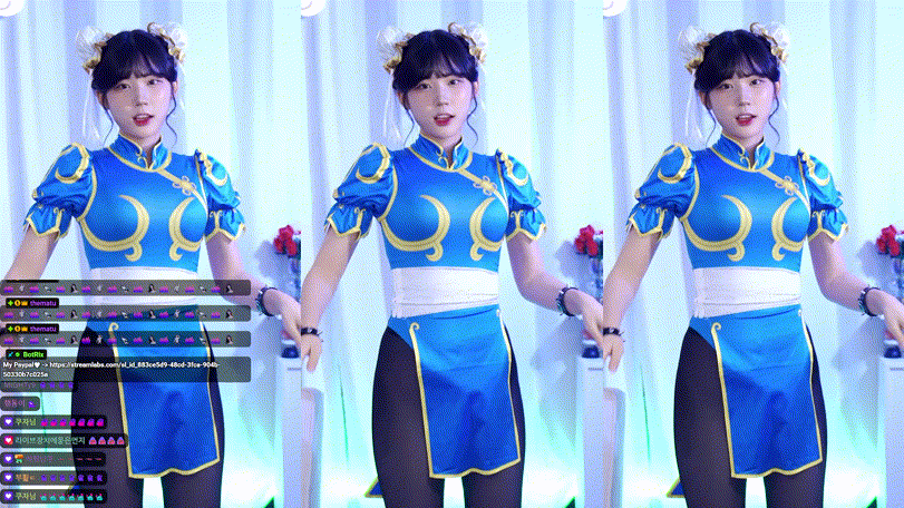 고라니율 2025.02.07 춘리복장 리액션 미리보기 7