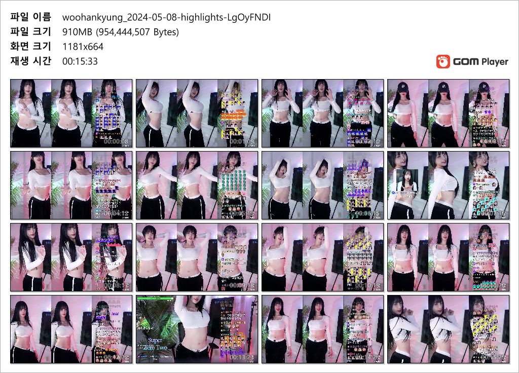 한갱  리액션 하이라이트 언더붑/아디다스팬티 미리보기 4