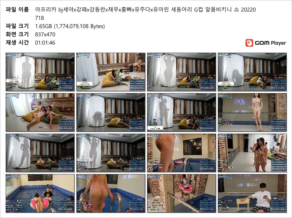 아프리카 세야x강패x감동란x채무x홍빠x유주다x유아린 세동아리 G컵 알몸비키니 쇼 미리보기 17