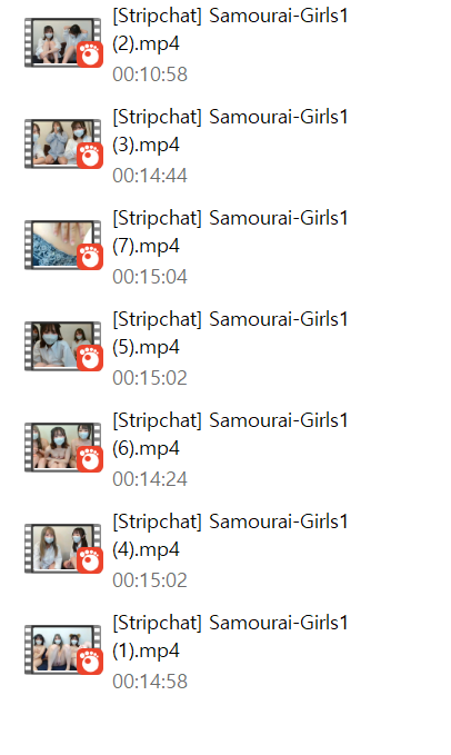 [스트립쳇] [Stripchat] Samourai-Girls 7V [모유녀]3명 미리보기 15