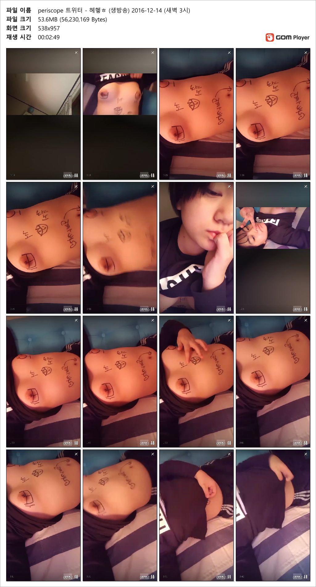 트위터 헤헿 ☆ 라이브방송 올노자위 periscope 14V 미리보기 22