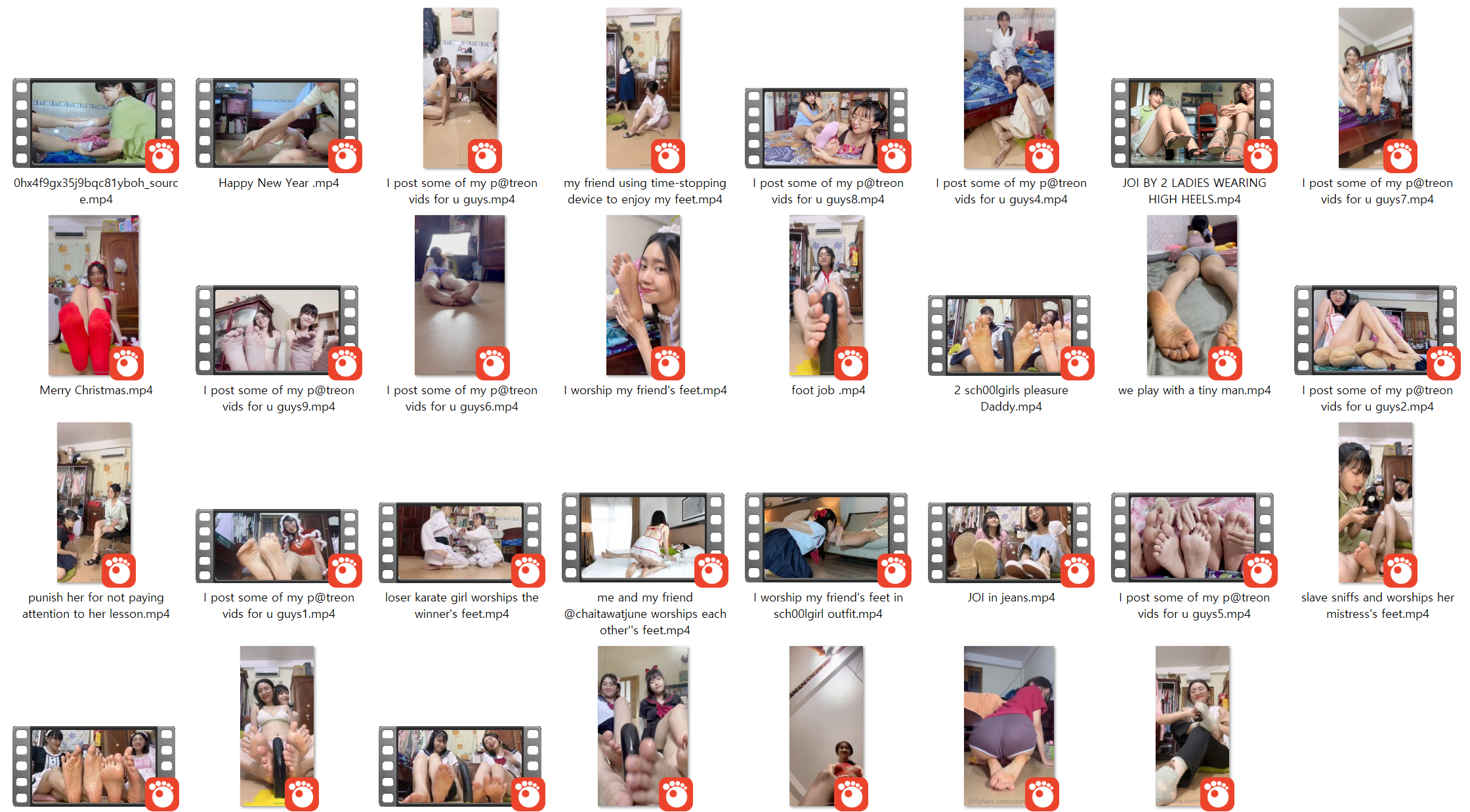 sisamouthmay [온팬] FOOTJOB 레즈커플 31V_11.9G 미리보기 11