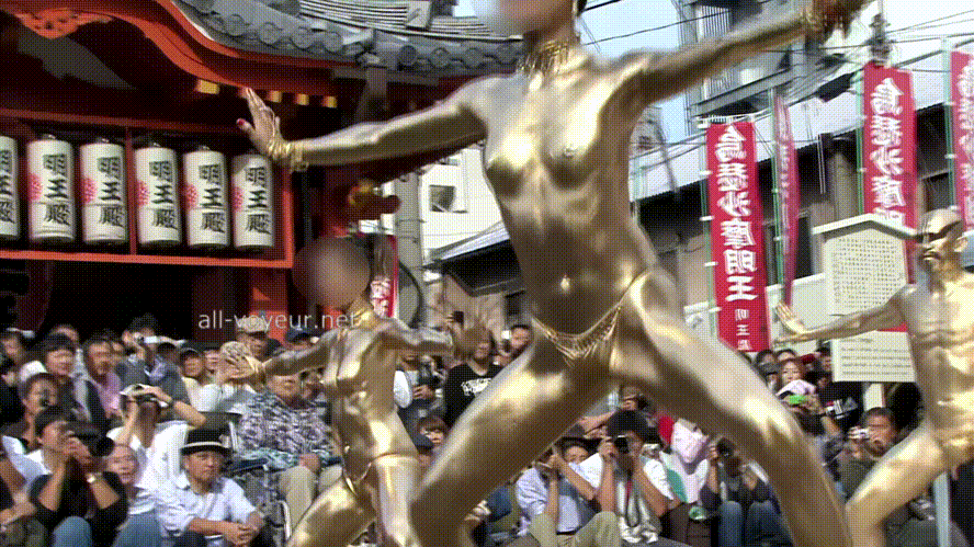 특이축제 ★ 나체로 金칠하고 춤추기 미리보기 4