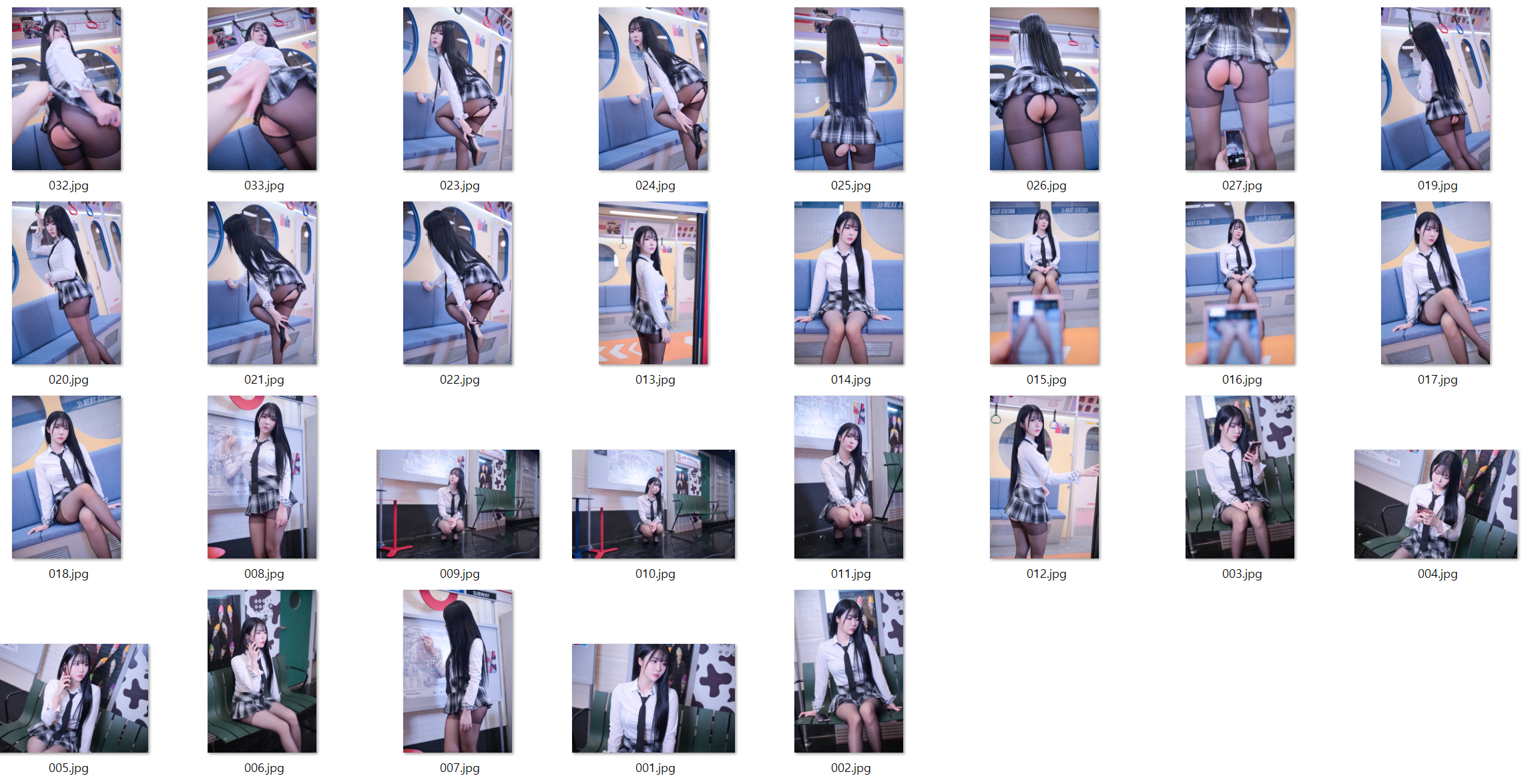 신작화보 ✨ Bomi_Schoolgirl In The Subway 101p.1.4G 미리보기 10