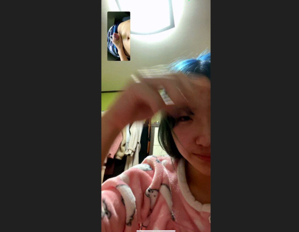 파란머리 잠옷녀_얼공 영통 [몸매지림/올노자위]