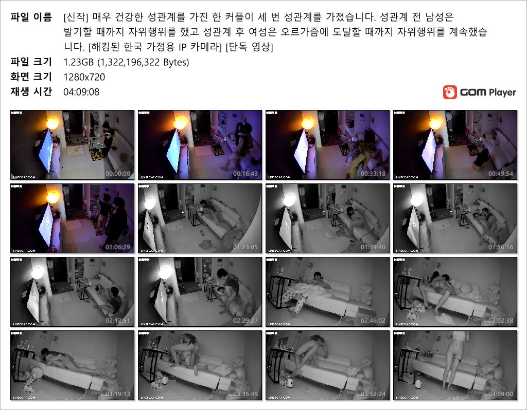 신작IP ✨ 타투커플 쇼파섹스 3번 [4시간]/끝나고 난뒤 또 자위녀 미리보기 12