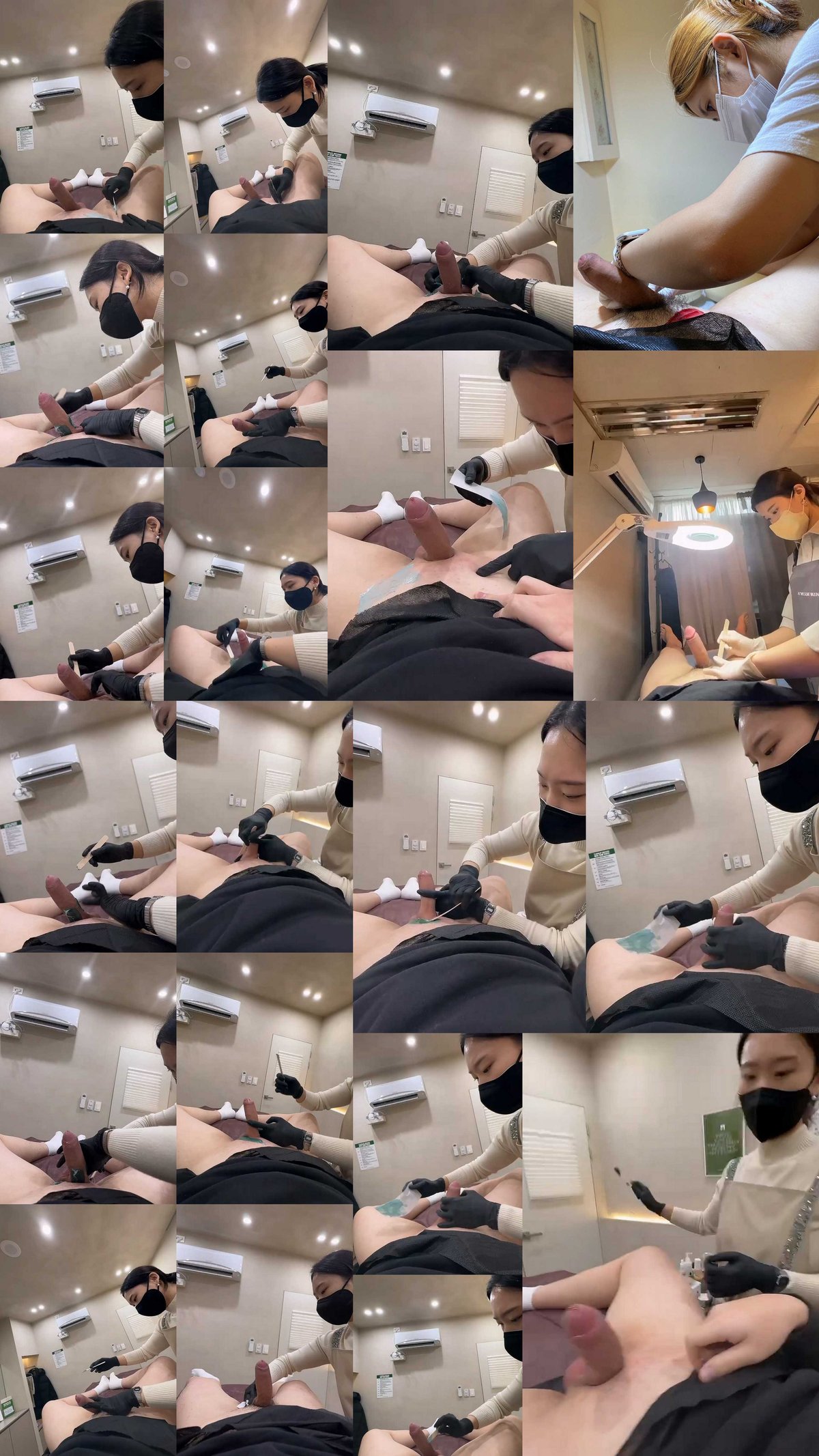 Waxing 남자왁싱 쿠퍼액 흘리며 왁서와 대화 [합본] 2V 미리보기 10