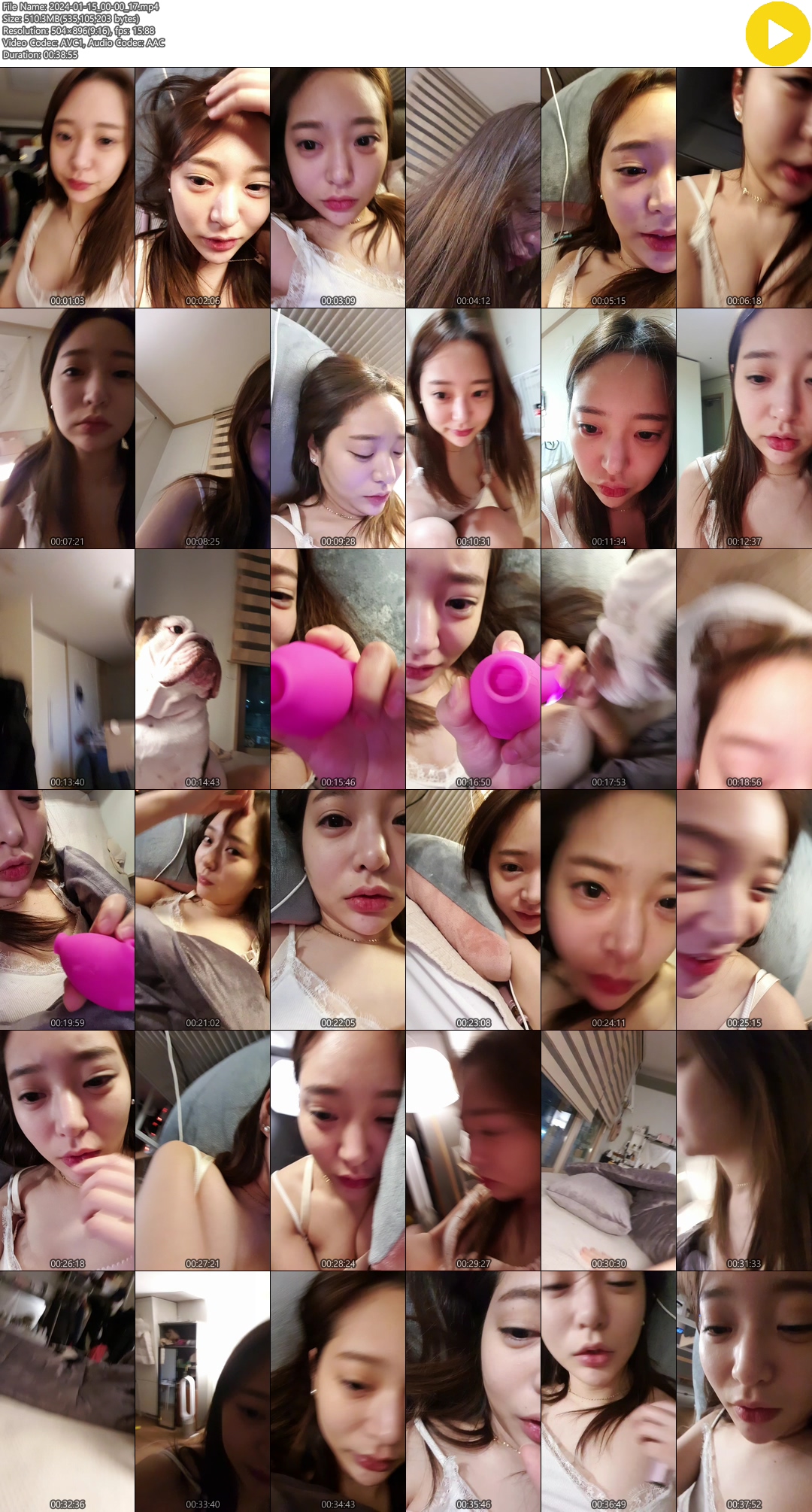 라방_노템미시녀 2명 꼭노/뒷보지노출/애액인증 미리보기 15