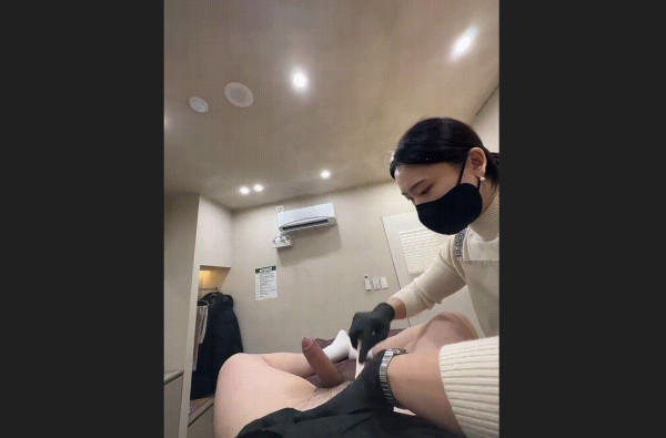 [왁싱샾] 쿠퍼액 질질싸며 여자 왁서와 대화 11V