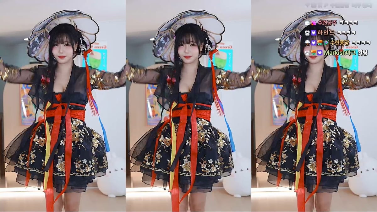 수련수련_25.10.05/06/07 3V 추석 한복 리액션 미리보기 3