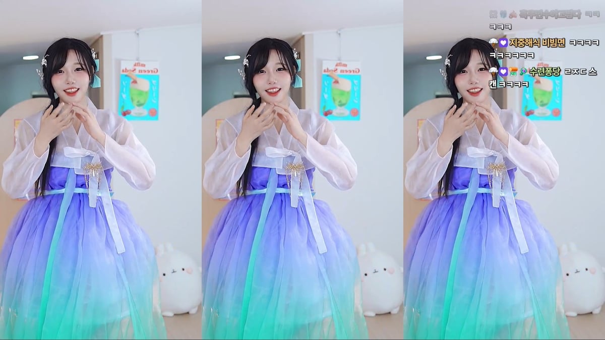 수련수련_25.10.05/06/07 3V 추석 한복 리액션 미리보기 4