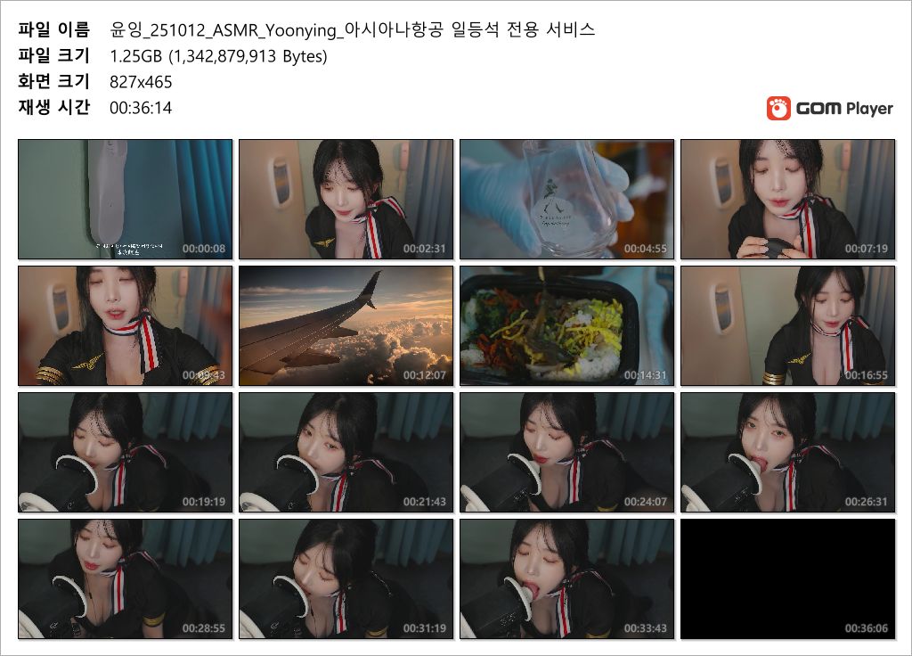 윤잉❤️_25.10.12 ASMR_아시아나항공 일등석 전용 서비스 미리보기 4