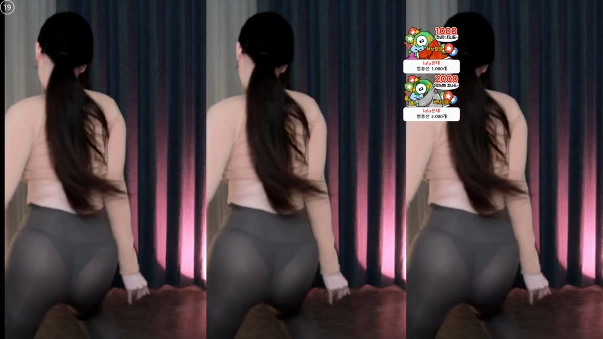 햄찡_팬티 다 보이는 씨스루 레깅스 5V 미리보기 14