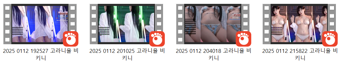 치지직 ☆ 고라니율_2025.01.12 _HOT 비키니 의첸 미리보기 12