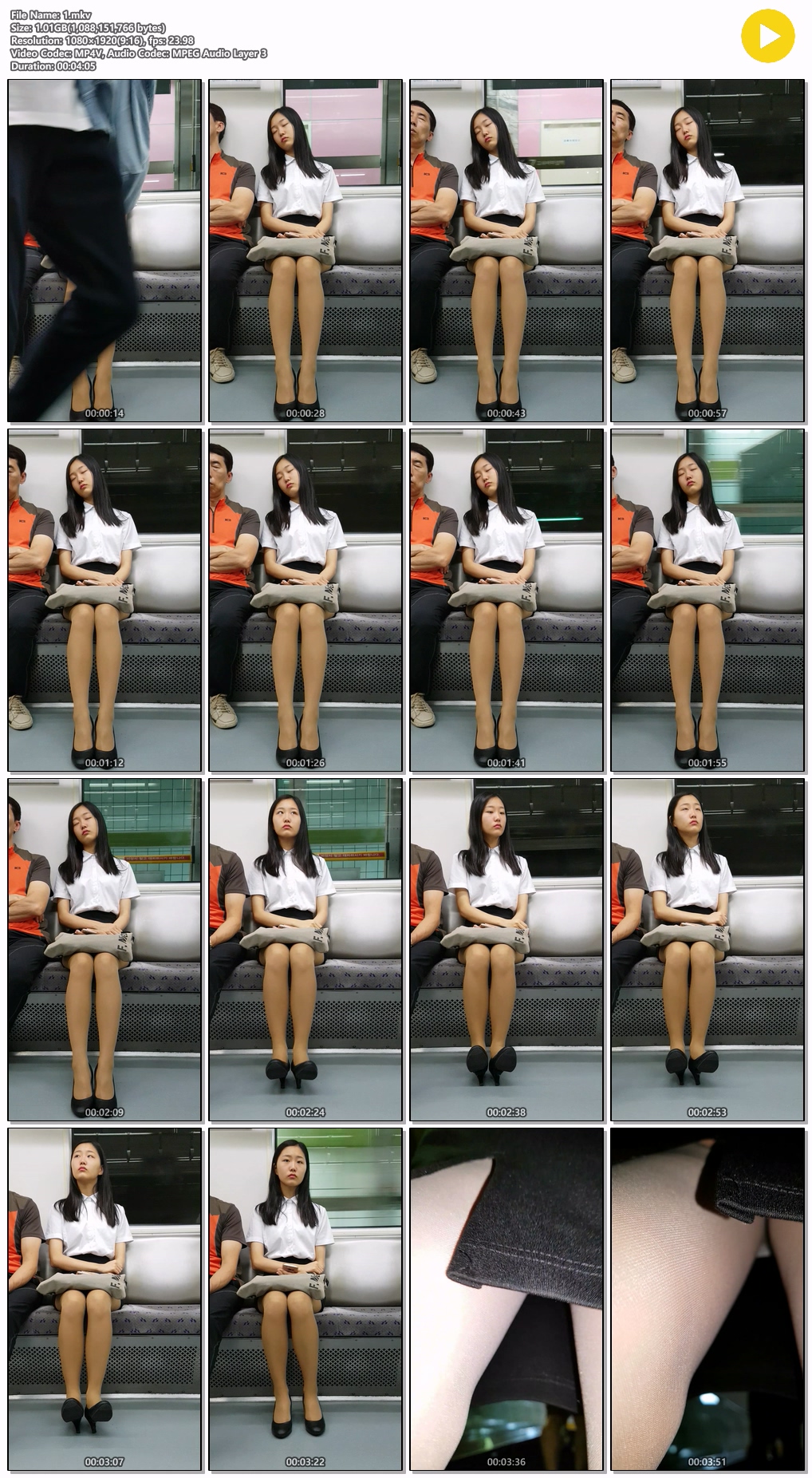 신작 ✨ 지하철 이쁘니들 3명 치마속 확인 3V 미리보기 11