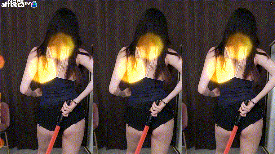 아프리카 도희_경광봉 댄스 중 꼭지노출 샷 [시간표기] 미리보기 1