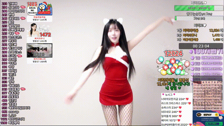 찌히_24.12.24 크리스마스 망사 리액션 미리보기 5